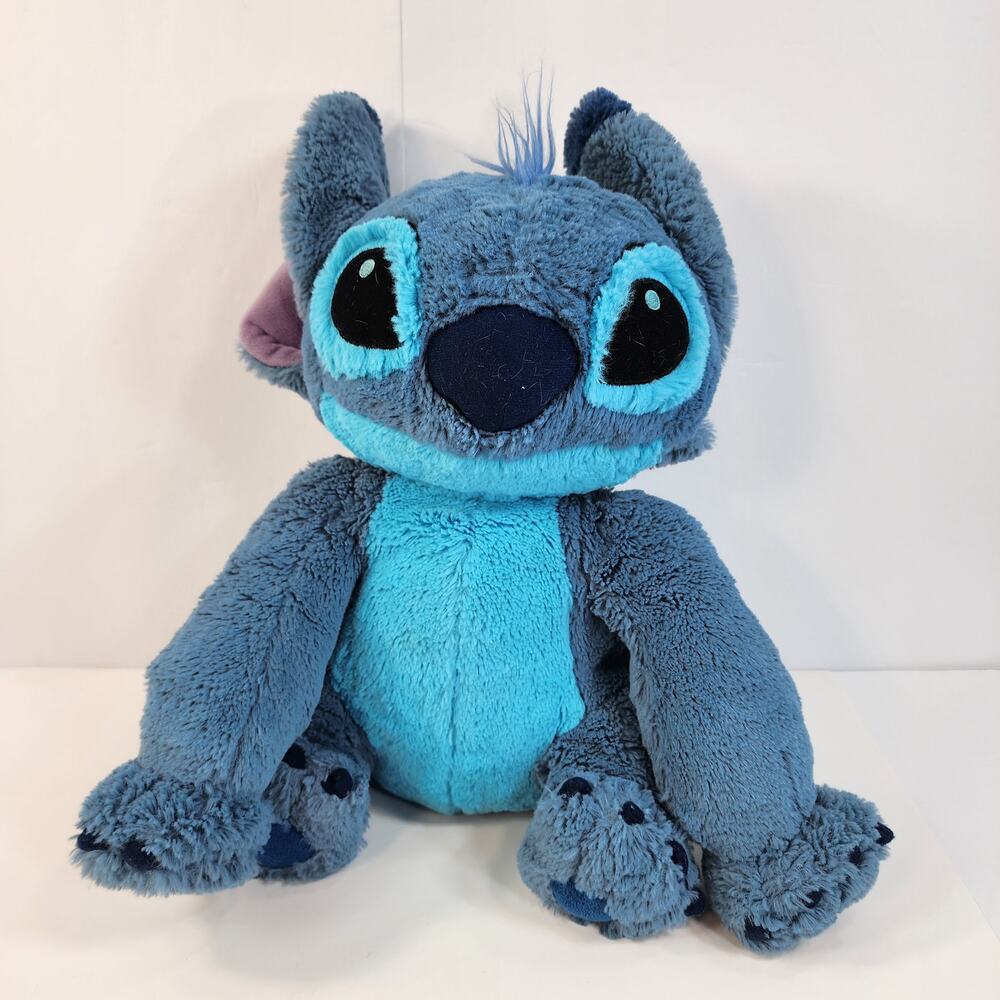 Disney Lilo and Stitch Plush Stuffed Animal Large Blue Fluffy
